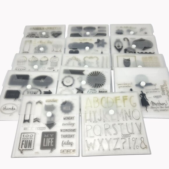 Lot Of 14 Close To My Heart My Acrylix Stamp Sets New - Picture 1 of 9